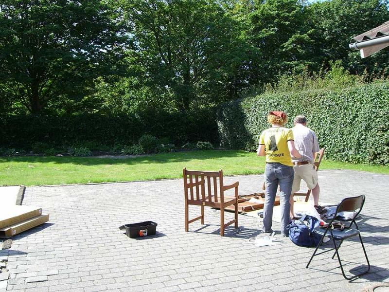 Sarah og Jørgen samler havemøbler