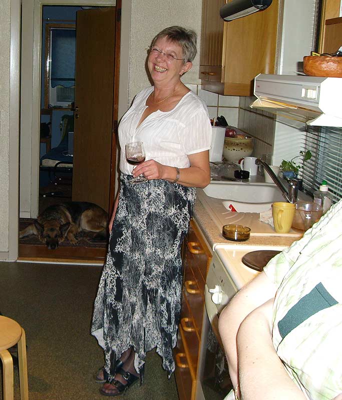 Else ved vinsmagningen